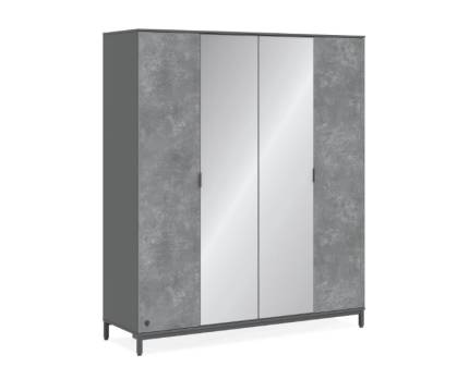 Dulap cu 4 usi SPACE GREY