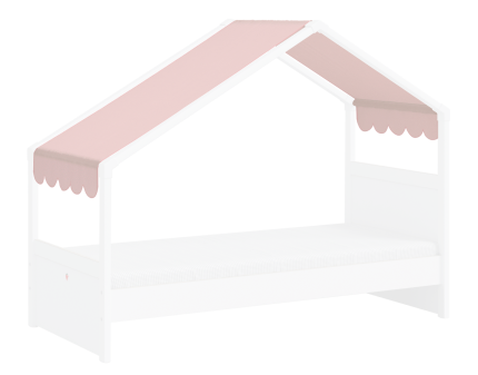 Copertina laterala roz pentru acoperis MONTES WHITE 