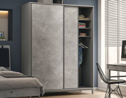 Dulap cu usi glisante SPACE GREY 