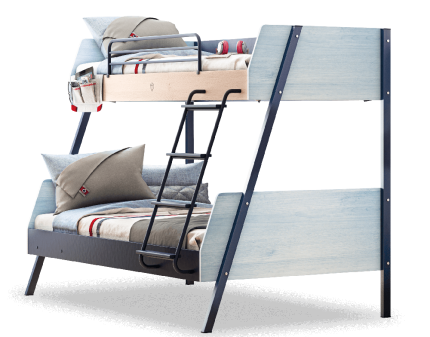 Pat supraetajat (90x200-120x200cm) TRIO 