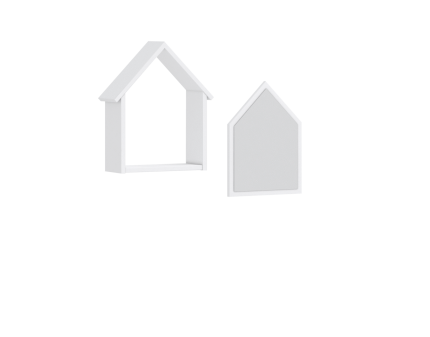 Set raft + oglinda MONTES BABY WHITE 