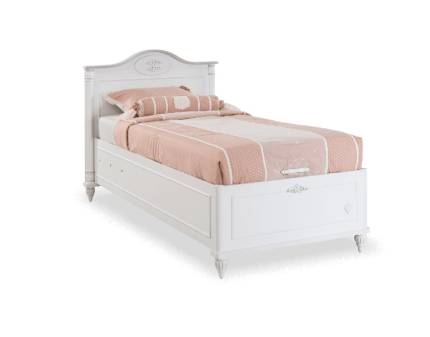 Pat cu lada (100x200cm) ROMANTIC 
