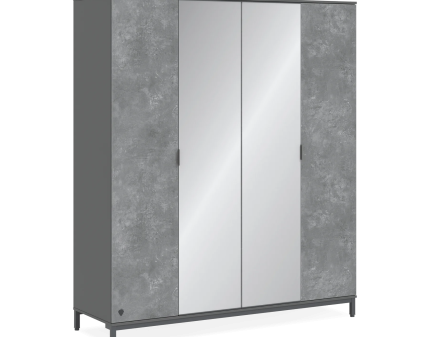 Dulap cu 4 usi SPACE GREY 