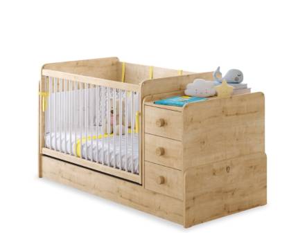 Patut transformabil (75x115-70x160cm) MOCHA BABY 