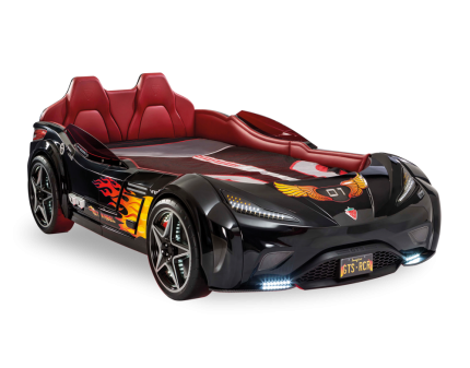 Pat negru (100x190cm) GTS 