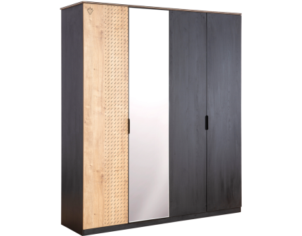 Dulap cu 4 usi BLACK