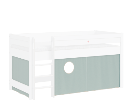  Cortina verde pentru pat inalt MONTES WHITE