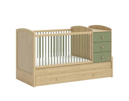 Patut transformabil cu pat suplimentar (80x180cm) LOOF BABY 